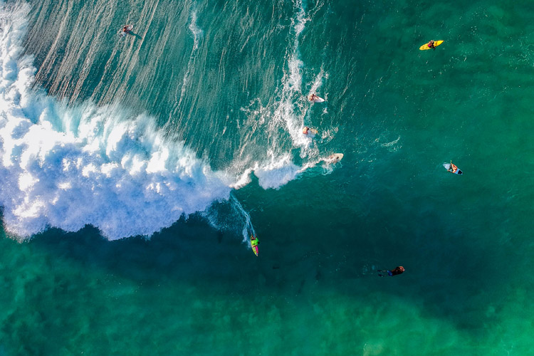 destino de surf pipeline Hawai